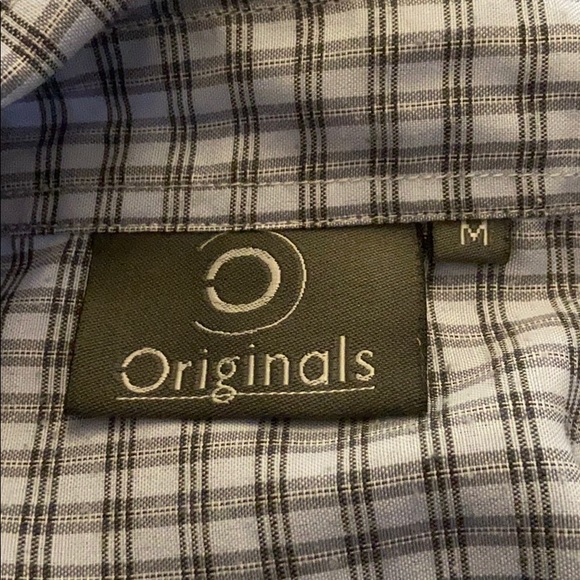 Mens Originals Checkered Causal Button Down Shirt - Picture 3 of 6